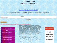 Tablet Screenshot of missingfabrics.com
